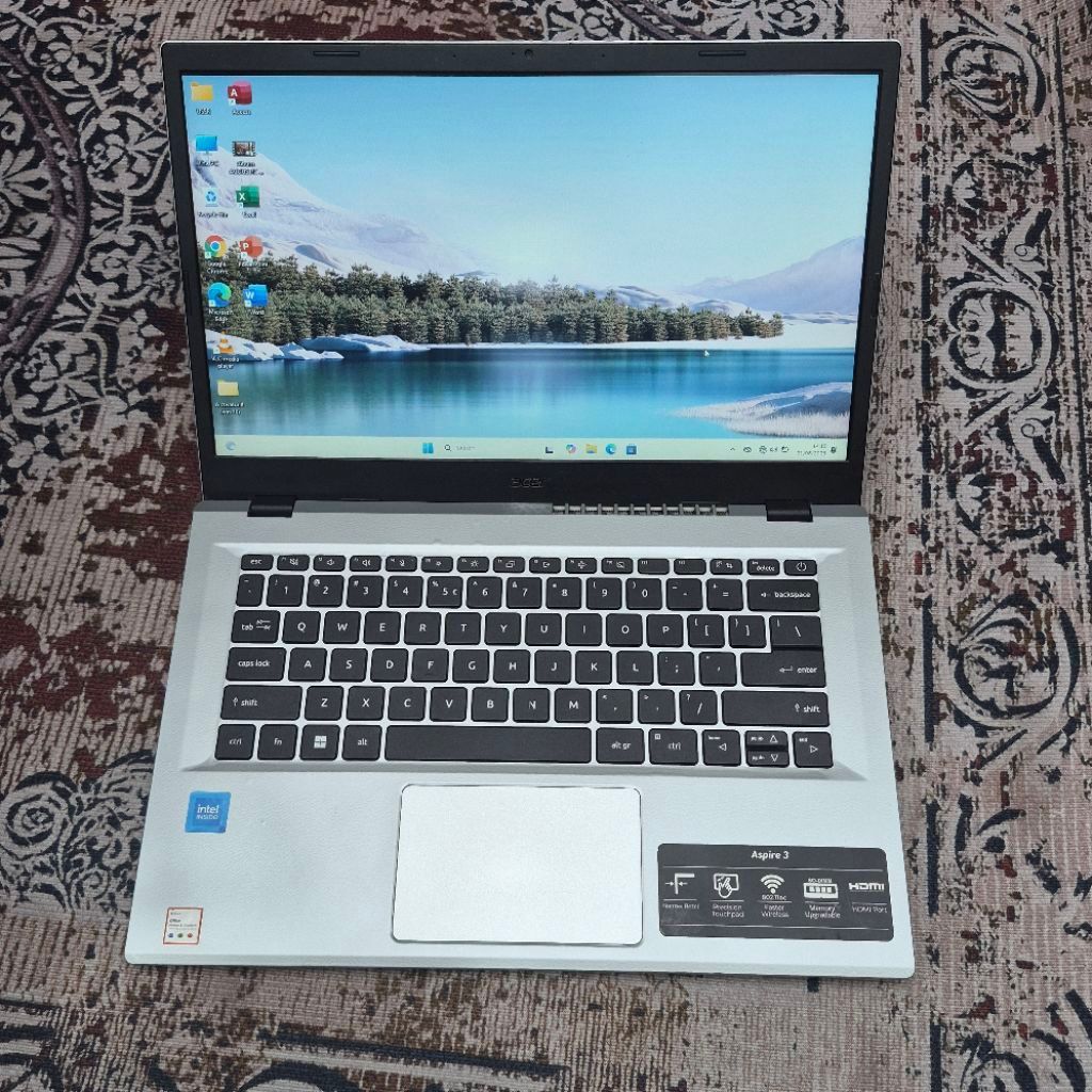 LAPTOP ACER ASPIRE 3 A314-36P INTEL CELERON N100 RAM 4GB SSD 256GB WINDOWS 11 TERBARU