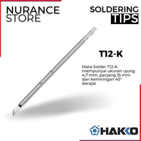 Mata Solder Hakko T12-K (Mata Solder U Hakko Fx-951)