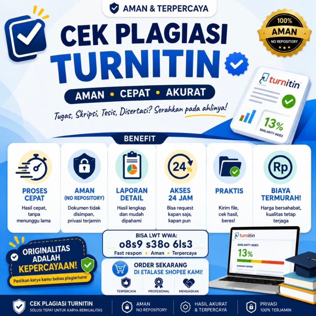 Cek Plagiasi Turnitin | Similarity Check Skripsi, Jurnal & Tugas | Laporan Detail