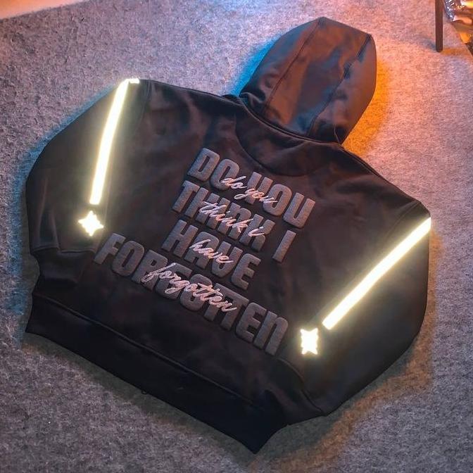 PROMO ABOUT YOU HOODIE DOUBLE ZIPPER  -  KUPLUK SHERPA - Reflektif + Plastisol Puff ink Glitter - FL