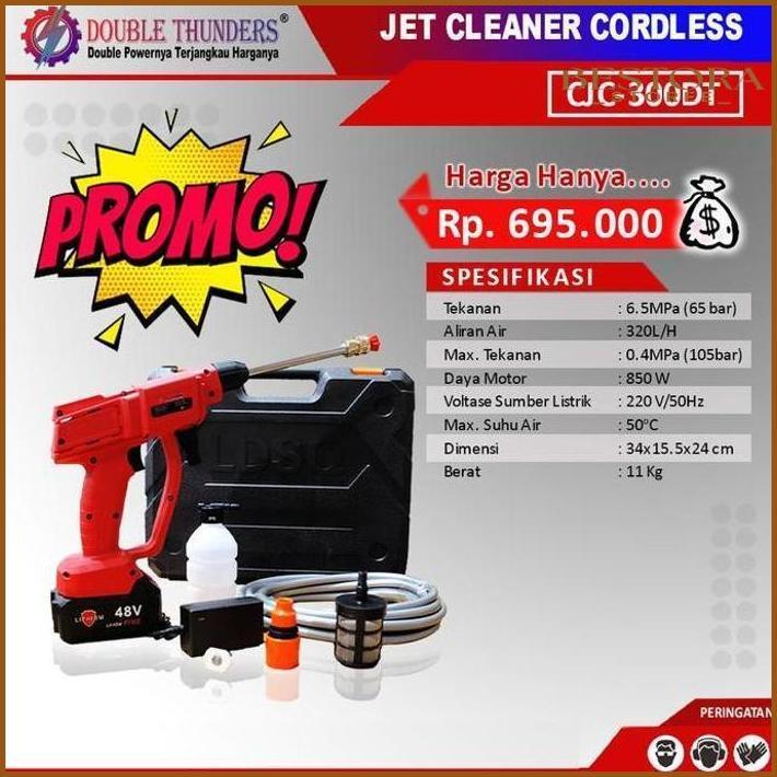 MESIN JET CLEANER CORDLESS BATERAI 48VOLT / MESIN CUCI MOTOR MOBIL AC DISKON