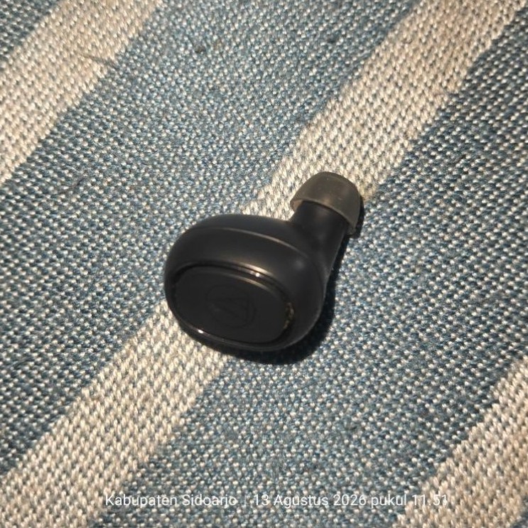 Audio Technica ATH-CK3TW black, earphone hanya sebelah kanan (R) saja , second unit only berfungsi d