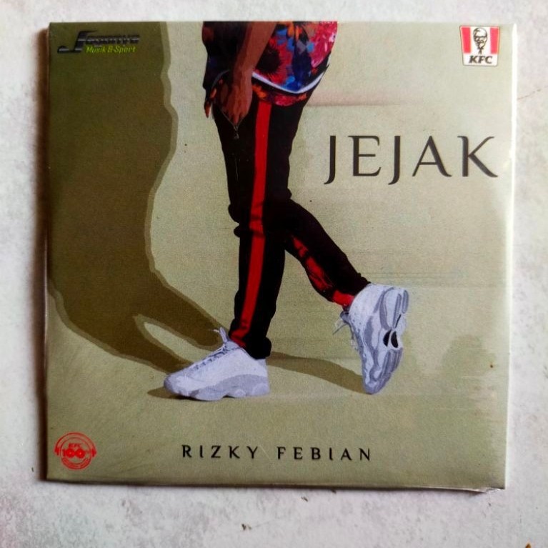 CD Original RIZKY FEBIAN " jejak " (cd kfc)