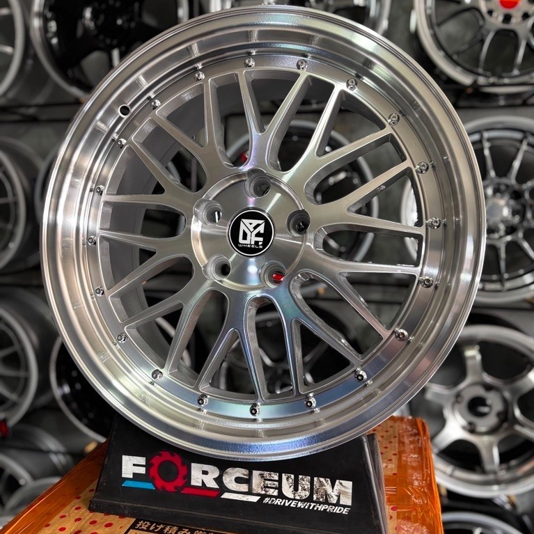 velg bbs r18 full polish pcd 5x114 lebar 8 kondisi baru