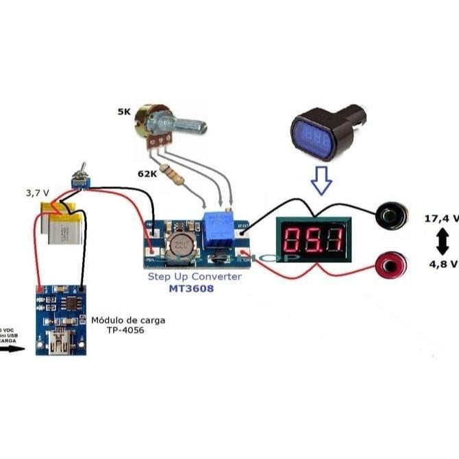 Mt3608 Mt 3608 Dc Step Up Converter Module
