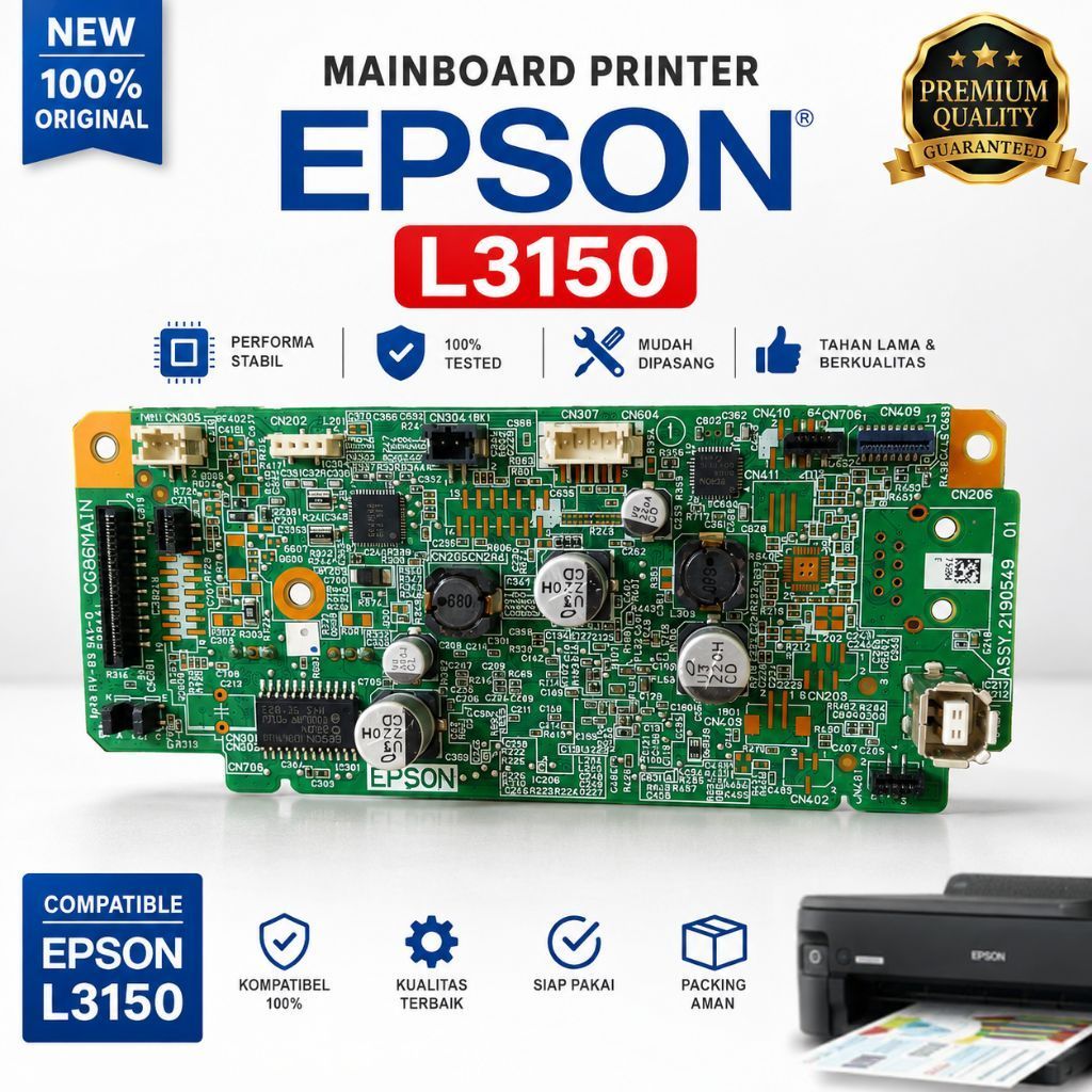 Mainboard Epson L3150  Original | Motherboard Mesin Printer Epson L3150  Sparepart Printer