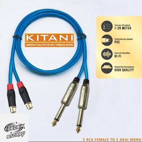 Kabel Audio Kitani RCA Female Geisler to 2 Akai Mono Xsys 1Meter