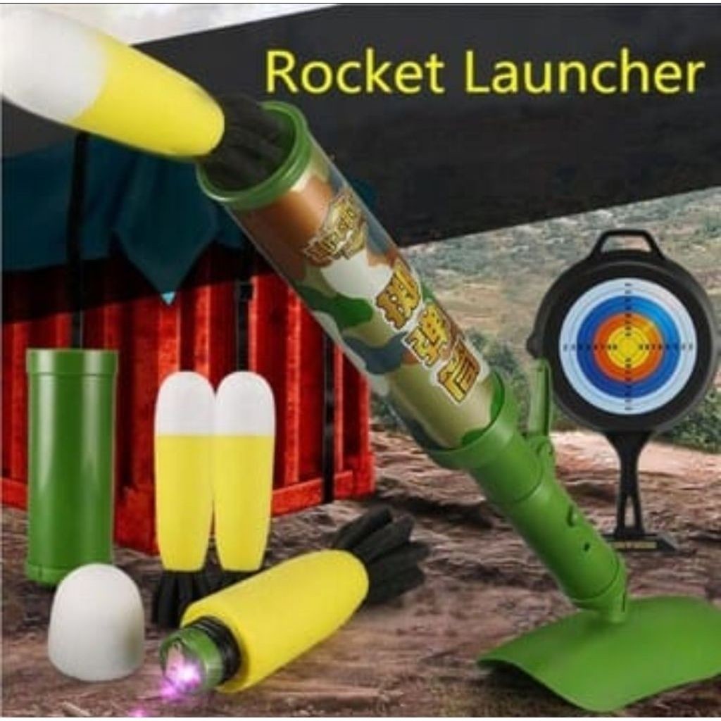 ACM Mortar Foam Rocket Type 89 IJA IJN WW2 WWII Mainan Anak Pelontar Busa Mainan Sistem Pegas