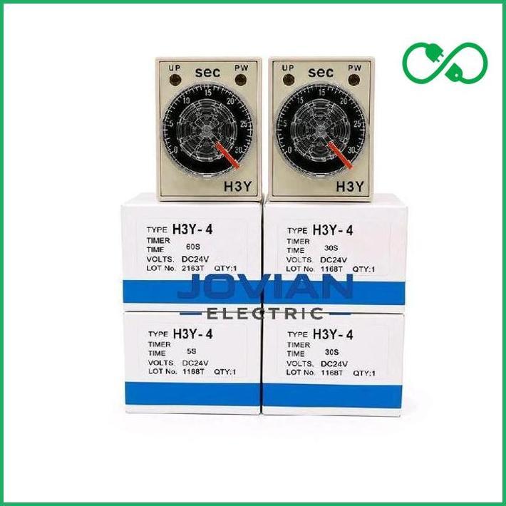 Timer  H3Y-4 H3Y4 24V Dc 5 Detik / 10 Detik / 30 Detik / 60 Detik 24Vdc 14 Pin Termurah
