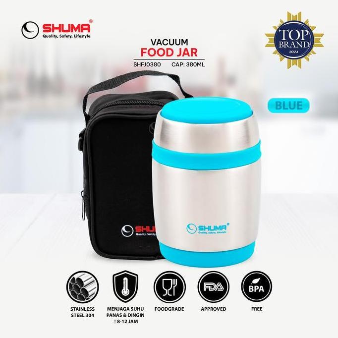 Dingdong- Shuma Stainless Steel Vacum Food Jar 380Ml Tabung