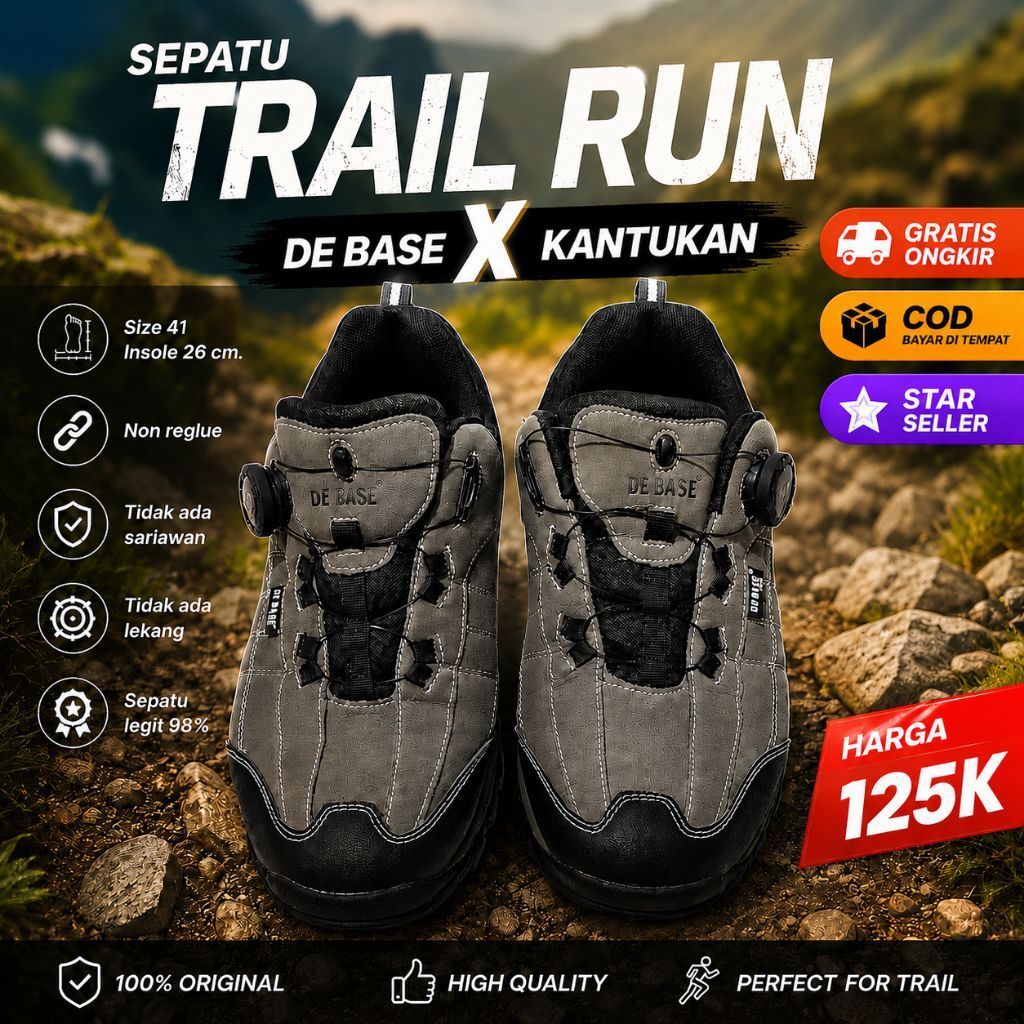 Sepatu Trail Run De Base