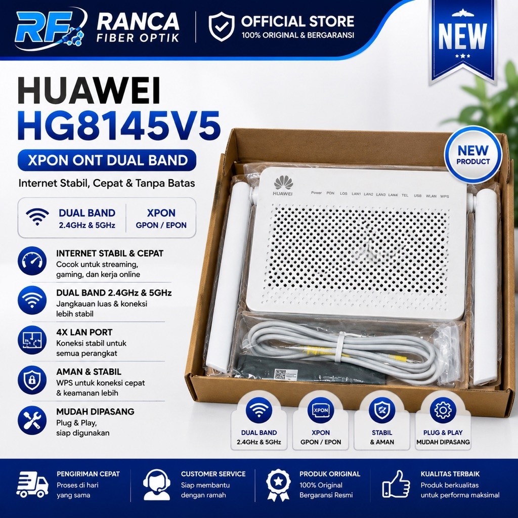 XPON 5V5 HUAWEI EG8145V5 / HG8145V5 NEW GRES