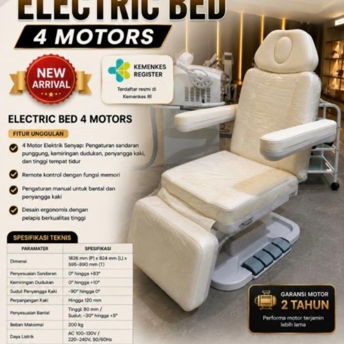 New Bed Facial Elektrik 4 Motor