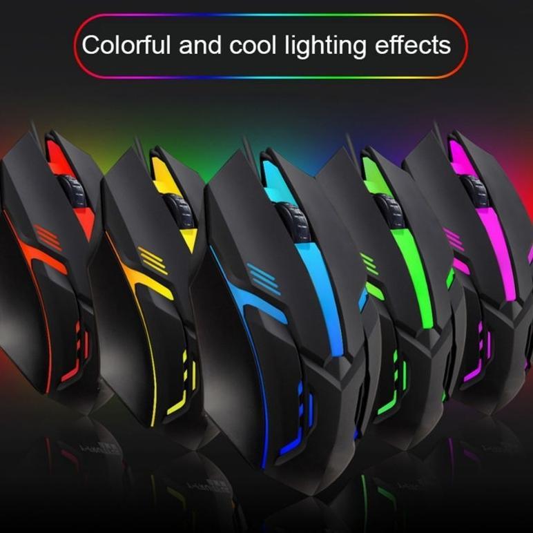MOUSE WIRED GAMING / MOUSE GAMING RGB / MOUSE KABEL USB / MOUSE GAMING LED