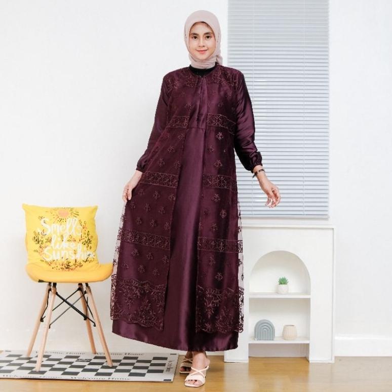 ORIGINAL GAMIS ABAYA TERBARU BORKAT / TILE SAPTO MODEL DRESS BUSUI