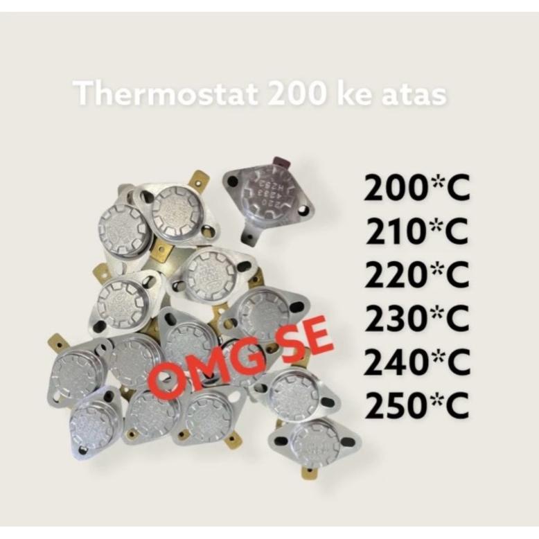 NEW DEALS Thermostat kancing 10A 250V 200*C 210*C 220*C 230*C 240*C 245*C 250*C