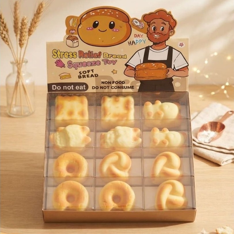 Papa Bread's Stress Relief Squeeze Toy