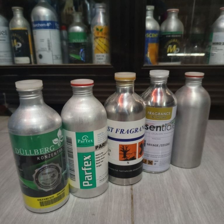 Botol kaleng alumunium parfum 500ml / bekas tuang