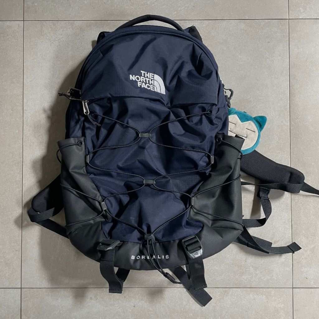 TAS THE NORTH FACE ROUTER Original 40L 500D Nylon Oxford Hitam Navy Grey