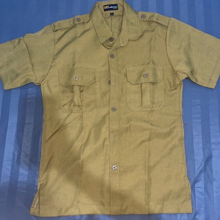 PRELOVED SATU SET BAJU PEMDA PRIA (BELUM PERNAH DIPAKAI) SATU STEL BAJU PEMDA merek 3RZcollection kh