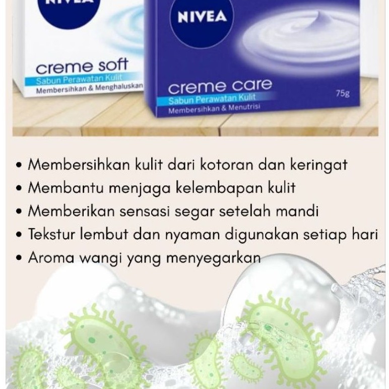 NIVEA CREME CARE SOAP 75 GRAM BAR