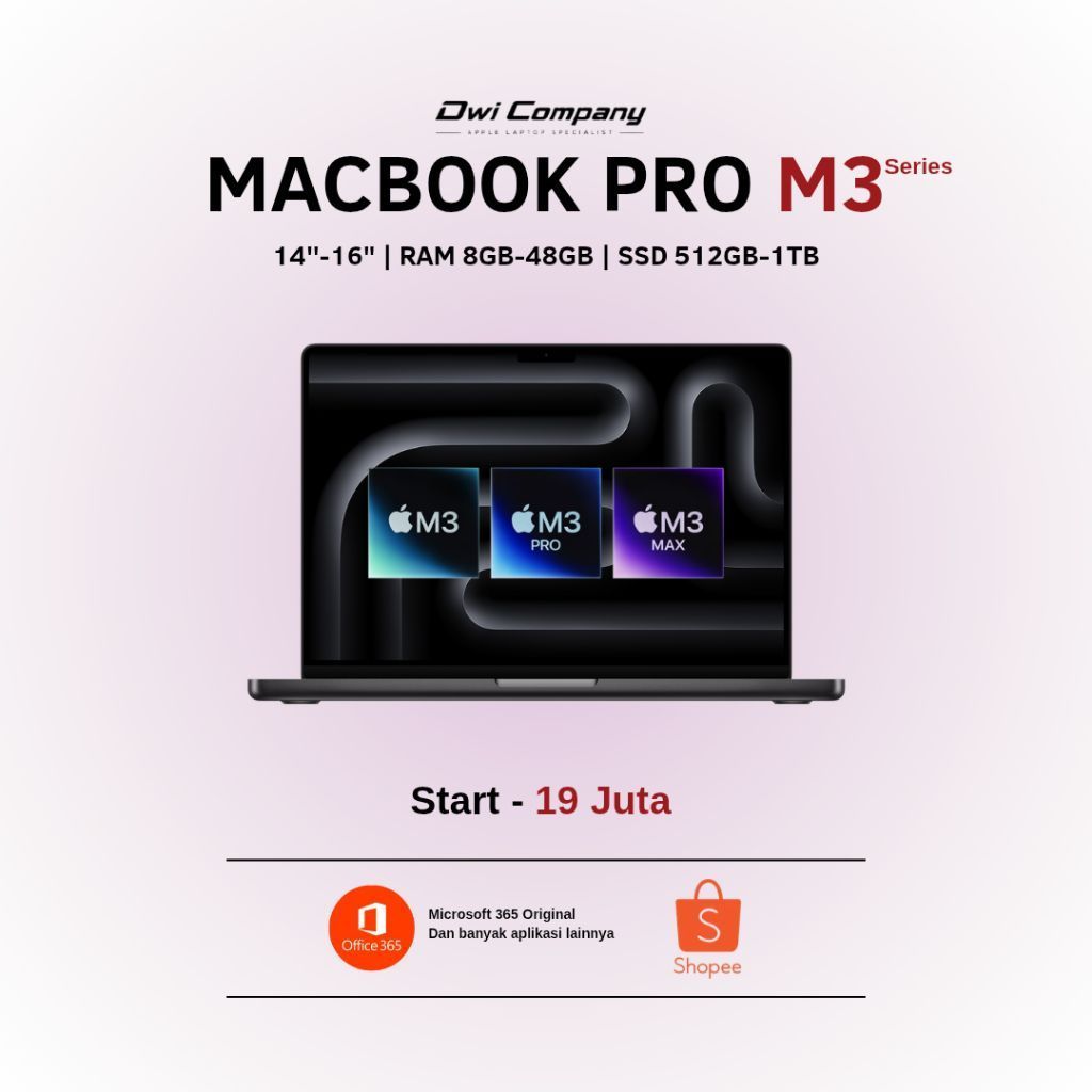 [Pre-Owned] Macbook Pro M3 | M3 Pro | M3 Max 14inch 16inch 8GB 16GB 18GB 36GB 48GB 512GB 1TB Second 