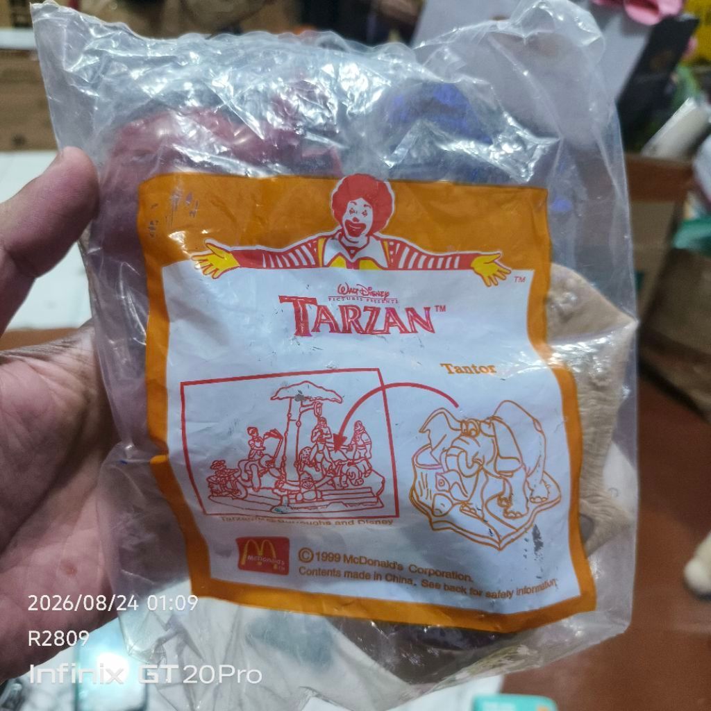 Figure Mcdonald Happy Meal Tarzan Tantor 1999