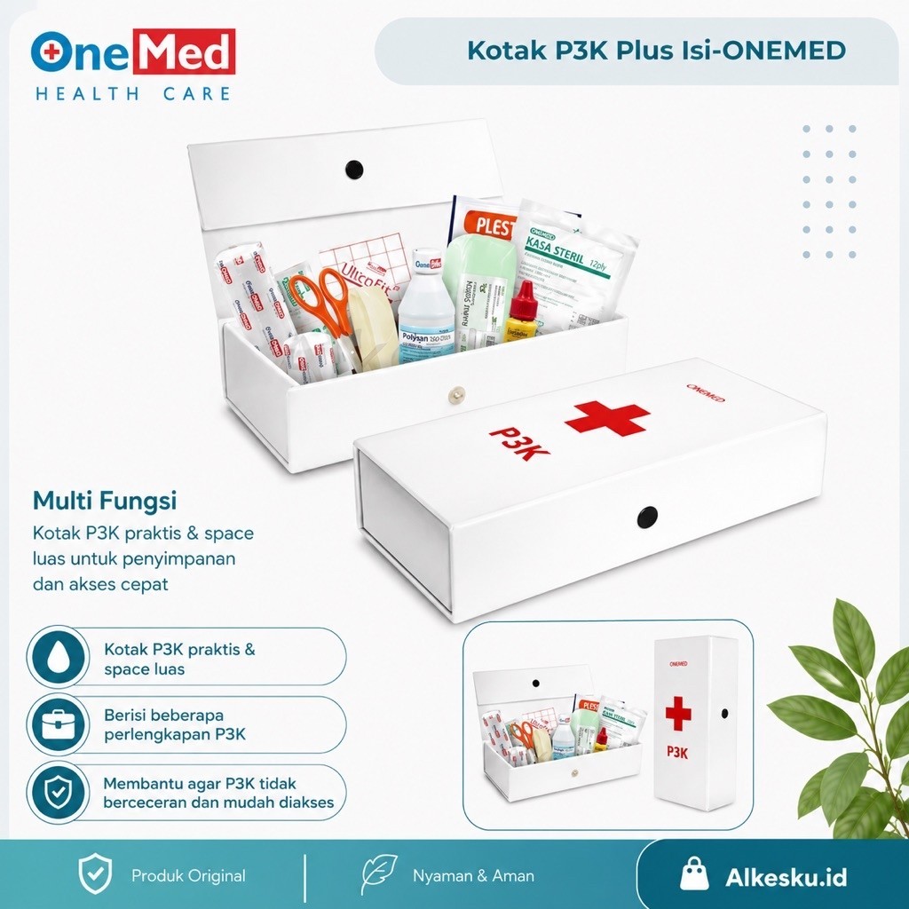 ALKESKU | ONEMED - Kotak P3K Isi Box Lengkap