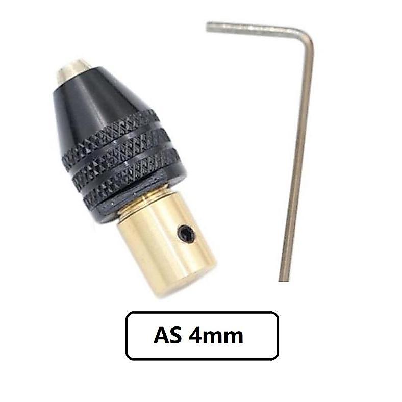 Kepala Bor Mini Drill Keyless Chuck Collet Dinamo Motor DC - as 4mm