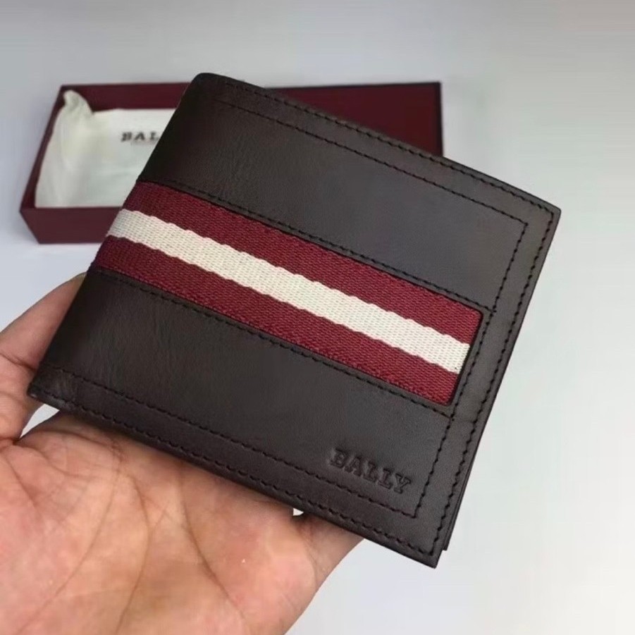 Dompet Bally Wallet Tollen Bifold Men- Classic Original 100%