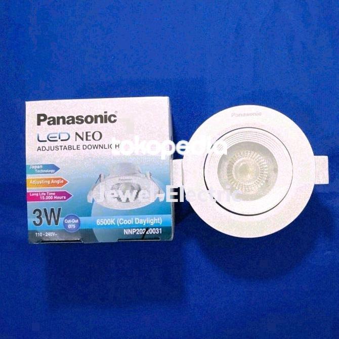 Lampu Downlight Spot Sorot LED 3 Watt Neo Adjustable Panasonic
