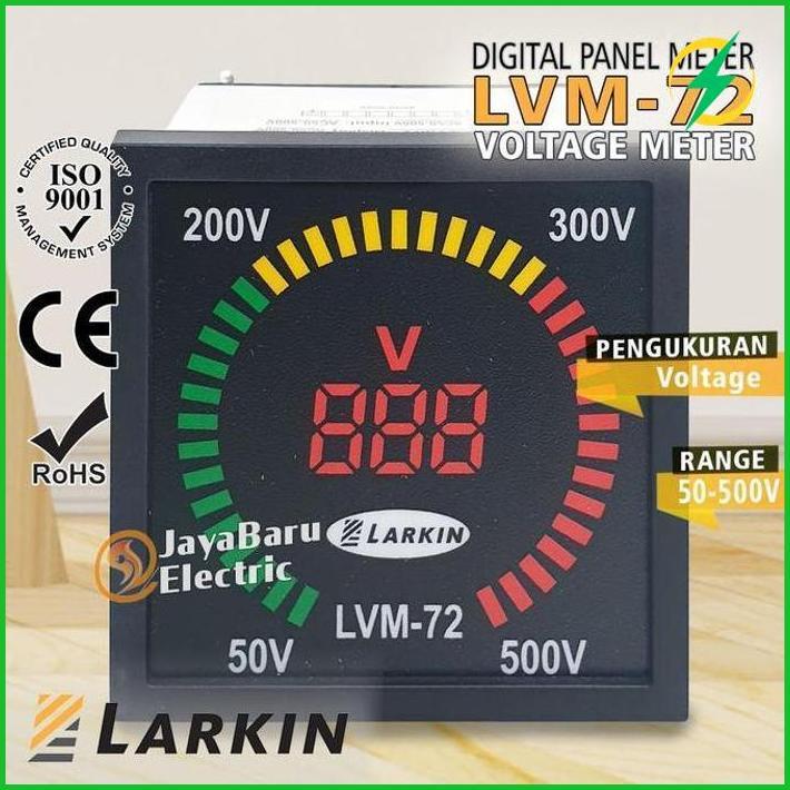 Digital Voltmeter Volt Meter Digital Larkin Lvm72 Premium