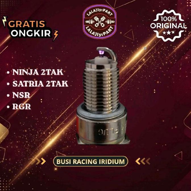 Promo BUSI RACING IRIDIUM (BP5ES) NINJA 2TAK,SATRIA 2TAK,NSR,RGR,TS125 Diskon