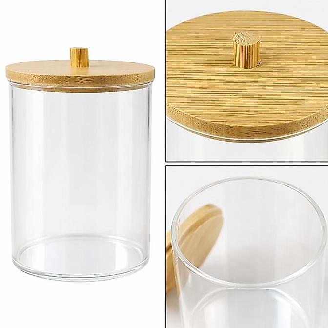 SYAHMANO Tempat Kapas Cotton Bud Plastik Make Up Organizer