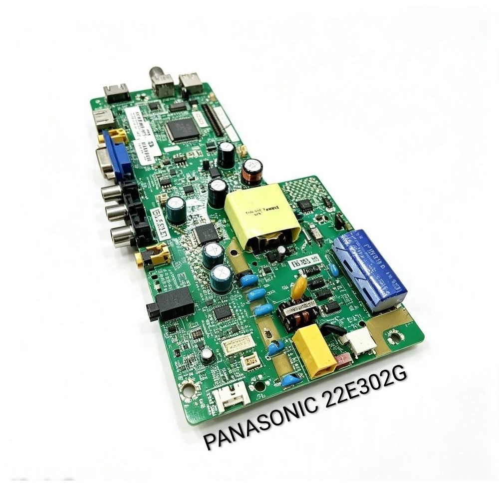 MB MAINBOARD TV PANASONIC 22E302G — MESIN TV LED 22 INCH ORIGINAL COPOTAN NORMAL + PSU MENYATU SIAP 