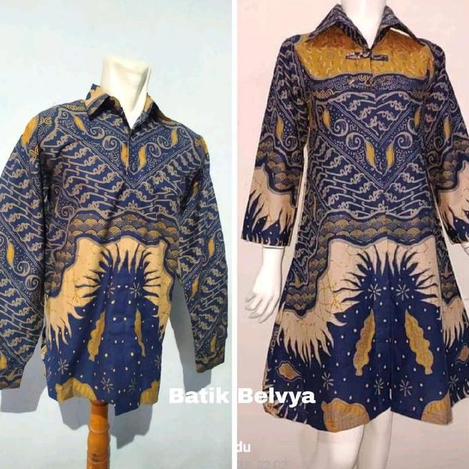 TAMPIL MODIS  set couple batik sragen motif rayya / Batik sragen / batik solo / dress batik / tunik 