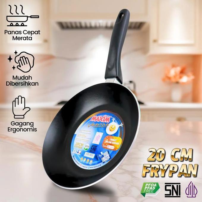 Promo [Aff5] Maspion Maxim Frypan Maspion Maxim Valen Tino 12-26Cm, Neostone Ceramic 20-28Cm, Aura 2