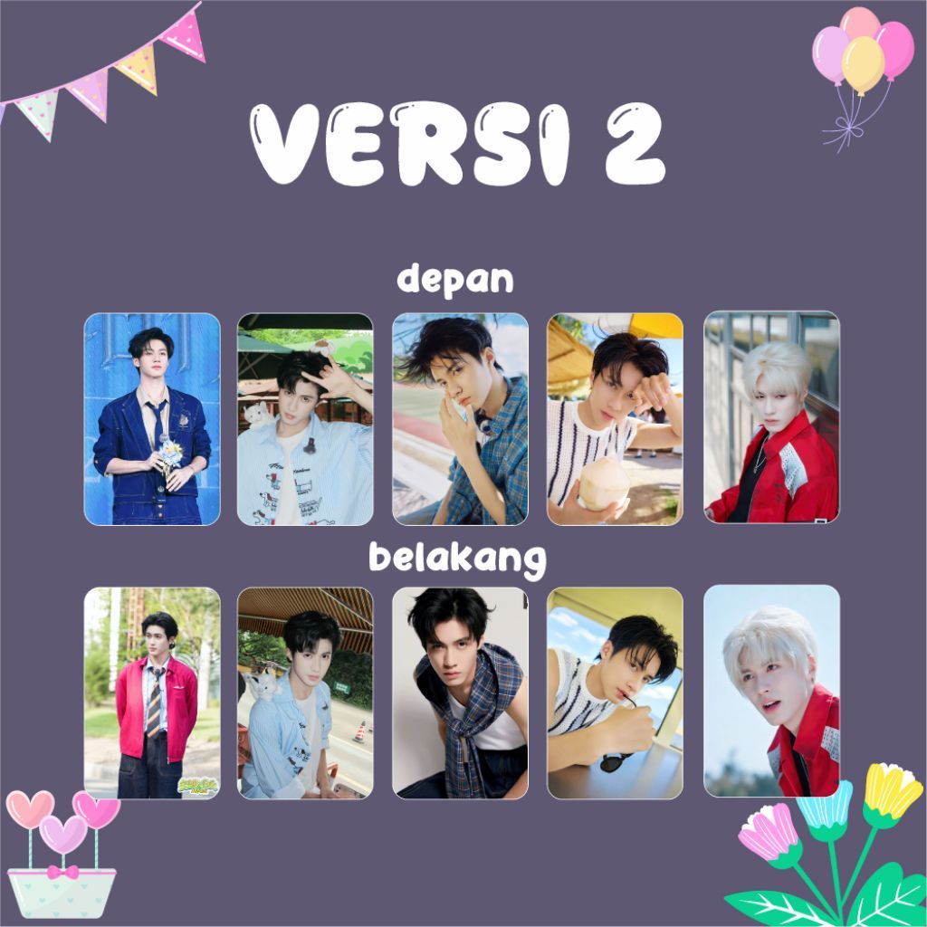 gantungan yang peng cheng / 5 photocard + gantungan