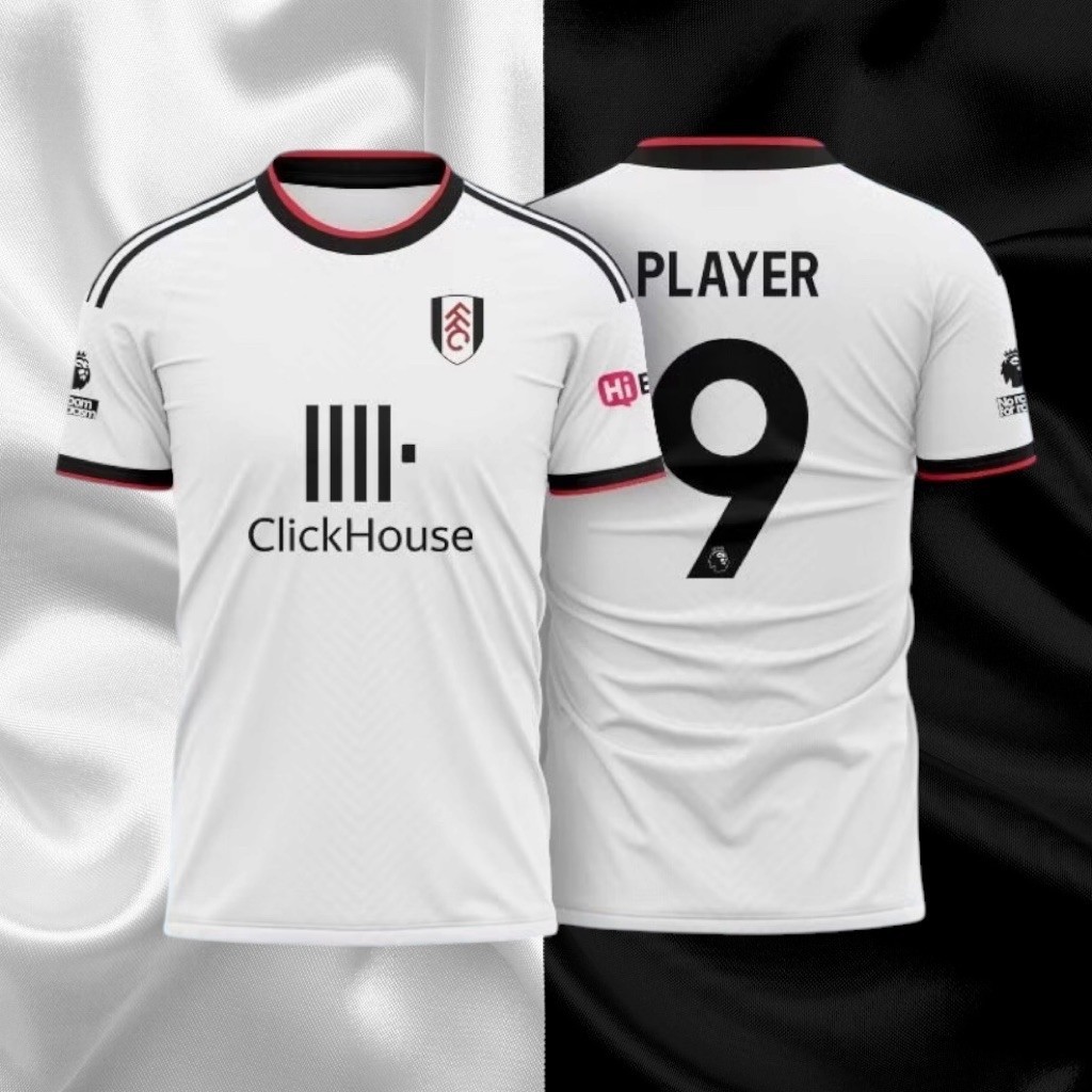 JERSEY FULHAM HOME TERBARU 26/27 kaos bola full printing custom