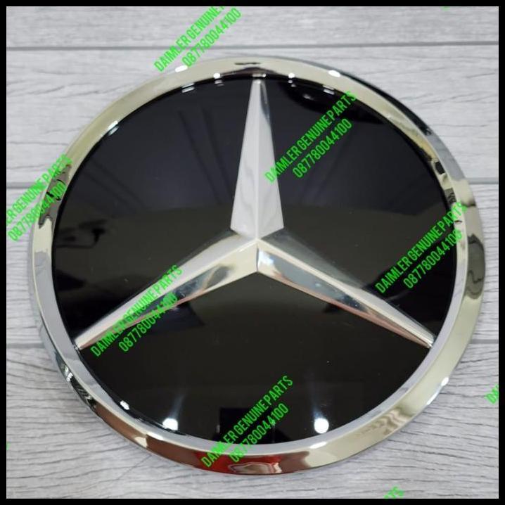 TERBARU EMBLEM LOGO TENGAH GRILL MIROR GLASS MERCEDES W205 W212 W213 W166 W117 - CHROME 