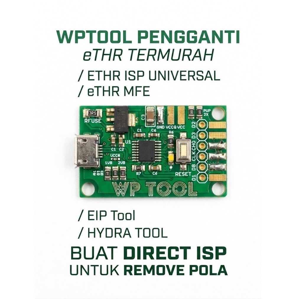 WPTOOL Pengganti eTHR ISP Universal eTHR MFE EIP Tool Hydra Tool Direct ISP Remove Pola