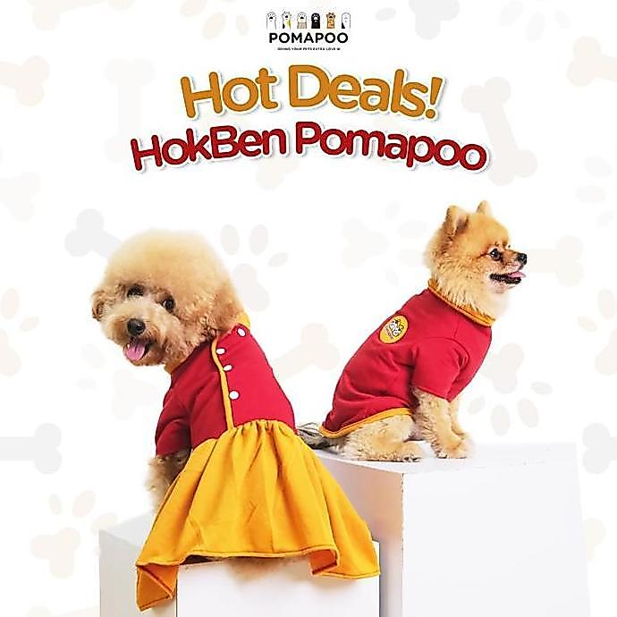 [PROMO] POMAPOO - BAJU KUCING DAN BAJU ANJING HOKBEN DRESS DAN SHIRT