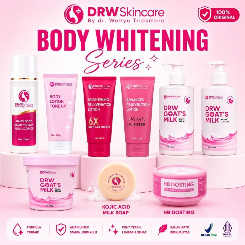DRW SKINCARE HANDBODY DOSTING DAY & NIGHT  LOTION BODY WHITENING REJUVENATION HB RACIK BPOM  (COD)