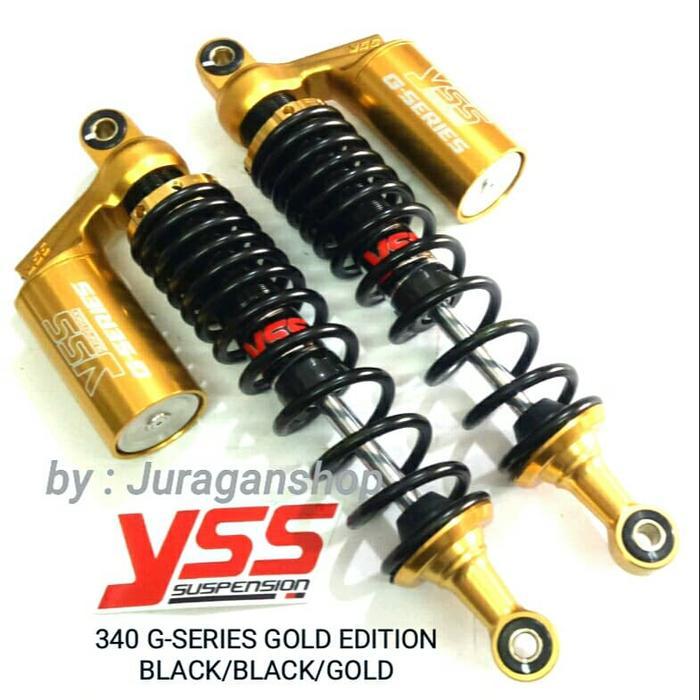 YSS Twinshock 320mm 340mm G series Gold edition Shockbreaker YSS - 320mm, Merah