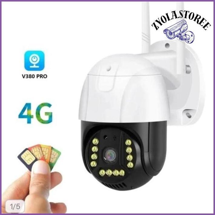 CAMERA CCTV APLIKASI V380 GUNAKAN SIM CARD 4G CCTV OUTDOOR WATERPROOF FORSALE