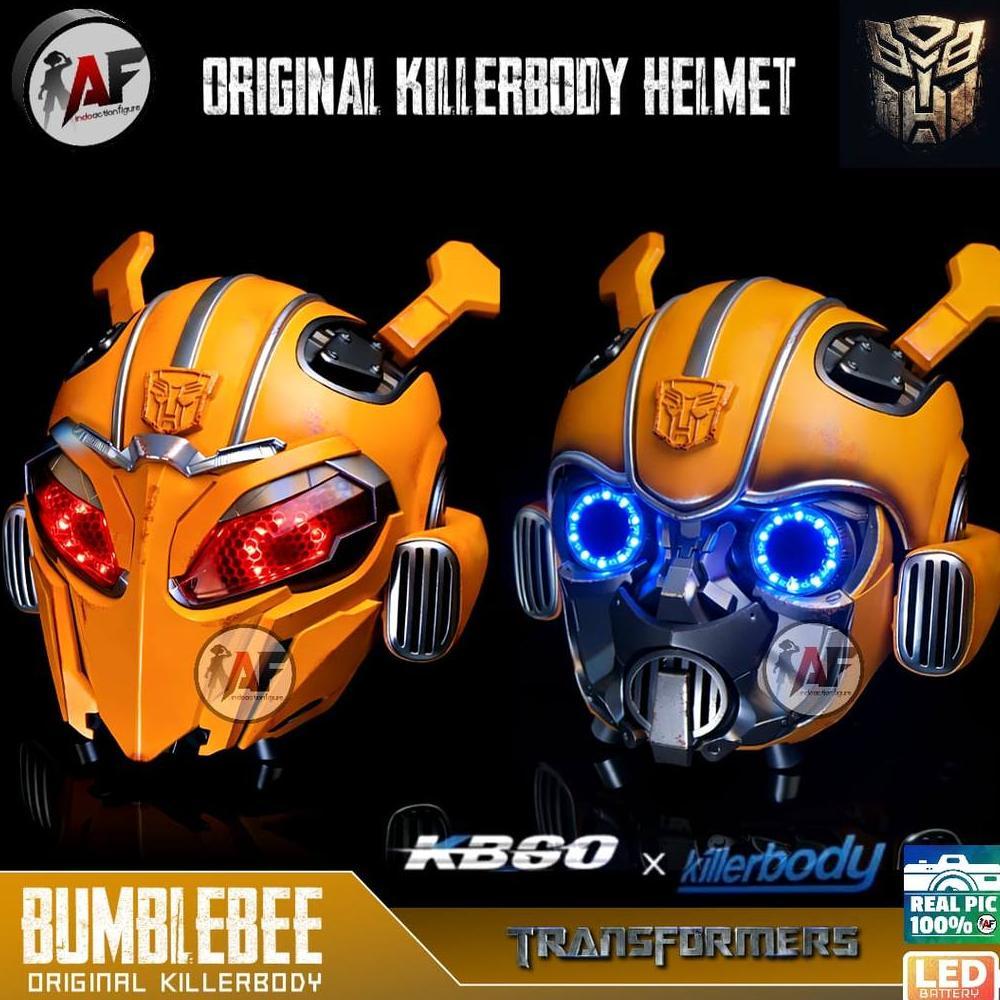 HELMET HELM TRANSFORMERS BUMBLEBEE ORIGINAL KILLERBODY X KB60 HASBRO VOICE COMMAND AND REMOTE