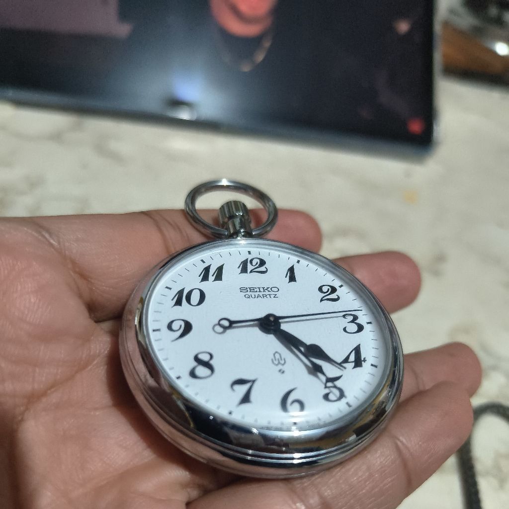 Jam Saku Kantong Pocket Watch Seiko Vintage 1979 kondisi istimewa