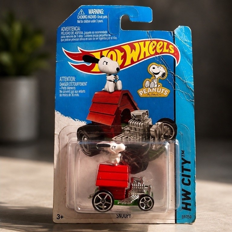 hotwheels collectible item snoopy peanuts