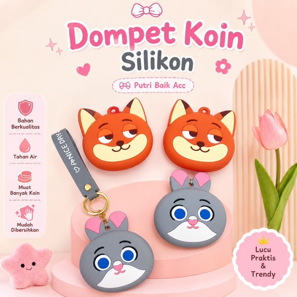 GROSIR DOMPET KOIN SILIKON