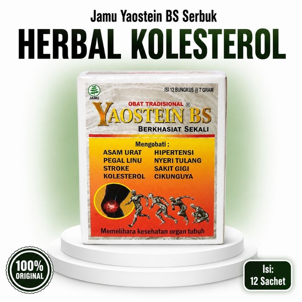 Serbuk YsT-BS Bantu Menurunkan Kolesterol Isi 12 Sachet Herbal